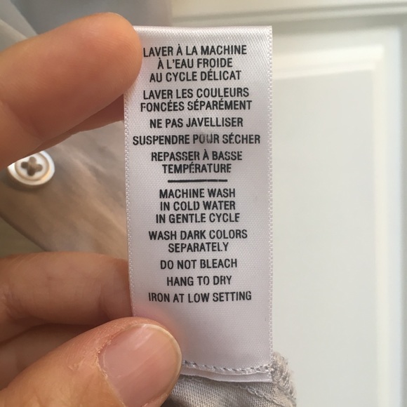 Jacob mixed media silver/grey tunic shirt button-up top - Picture 7 of 7